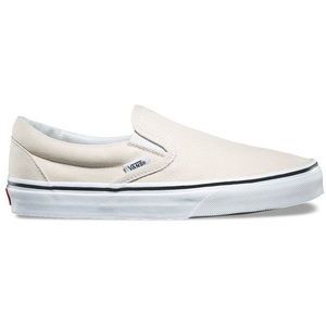 cream slip on vans